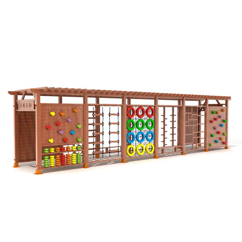 Outdoor Climbing Rock Frame Wo - Kids Outdoor Jungle Gym ulasan dan harga