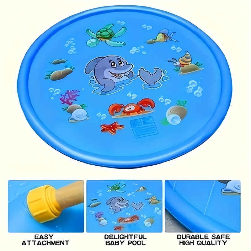 Children Play Spray Mat 100cm  - Kids Outdoor Water Sprinkler ulasan dan harga