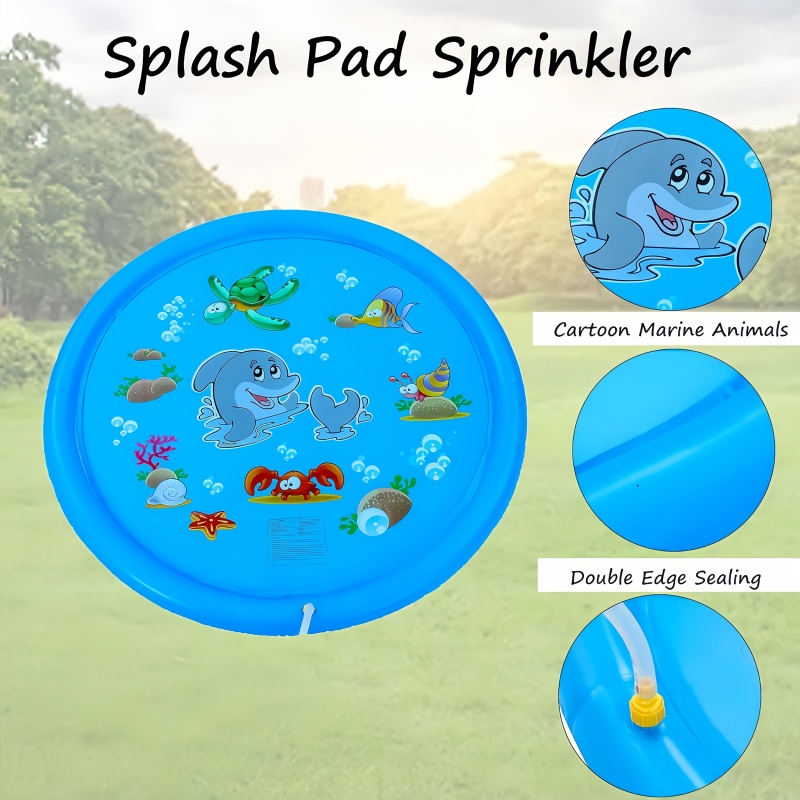 Children Play Spray Mat 100cm  - Kids Outdoor Water Sprinkler ulasan dan harga