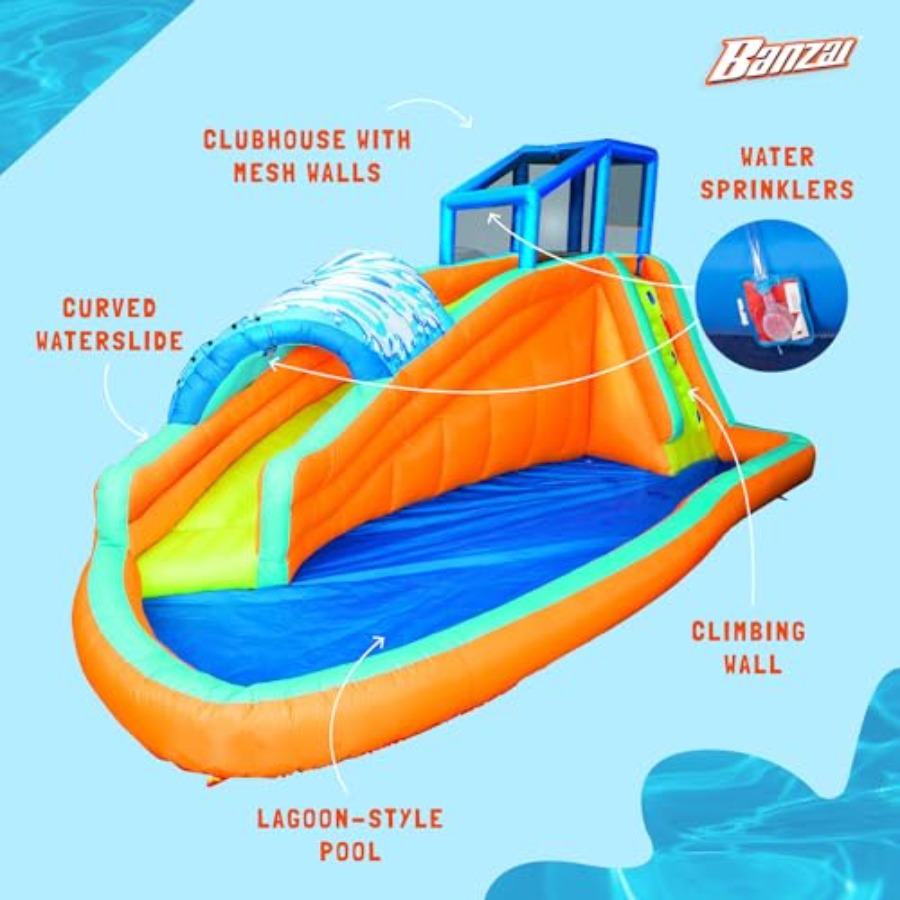 Outdoor aqua lagoon water slid - Kids Outdoor Tunnel ulasan dan harga