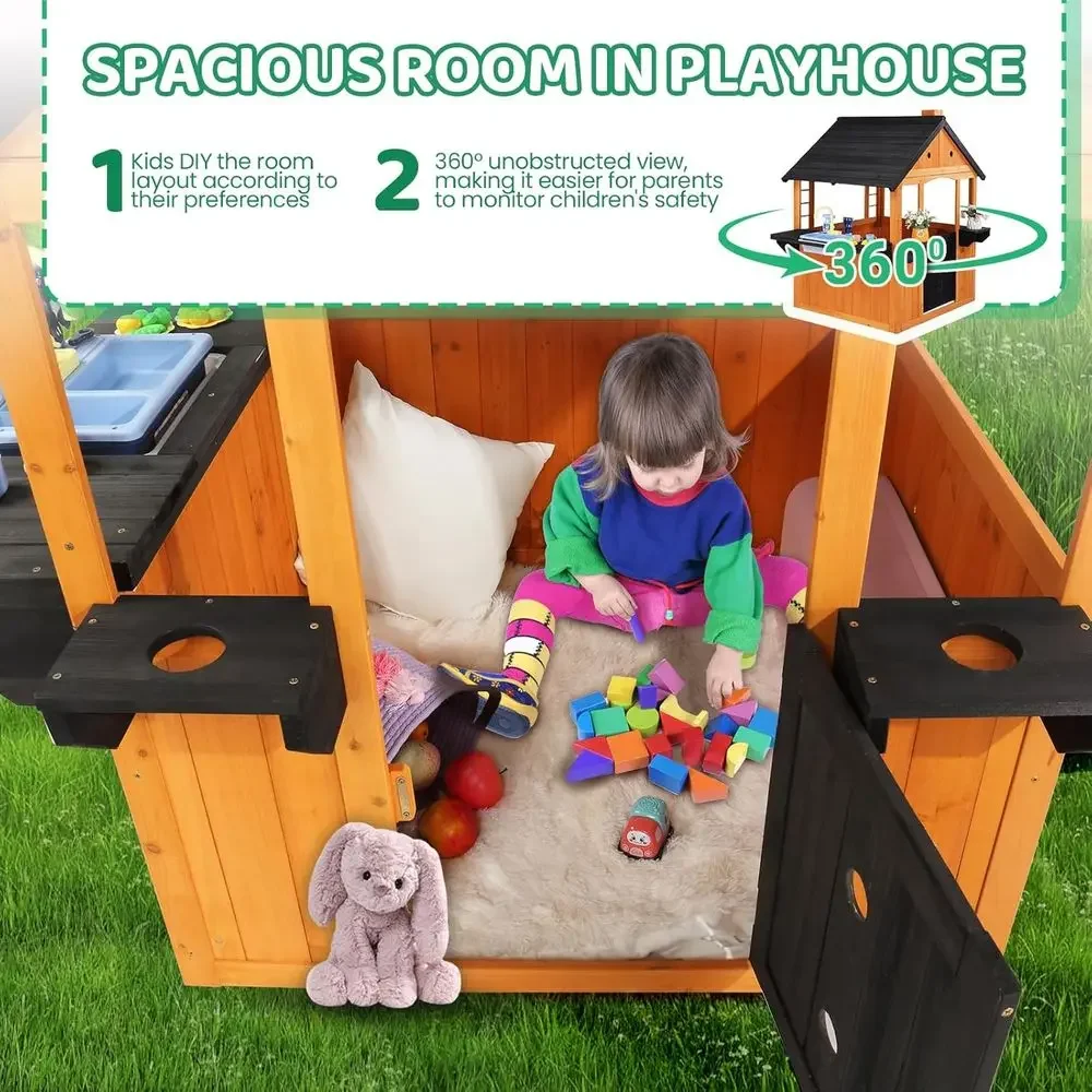 MOR Kids Outdoor Playhouse wit - Kids Outdoor Sink ulasan dan harga