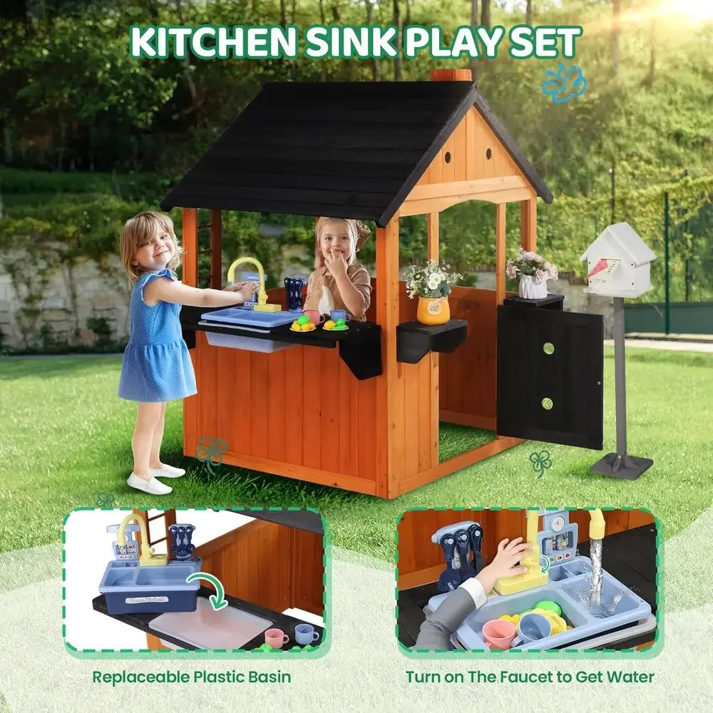 MOR Kids Outdoor Playhouse wit - Kids Outdoor Sink ulasan dan harga